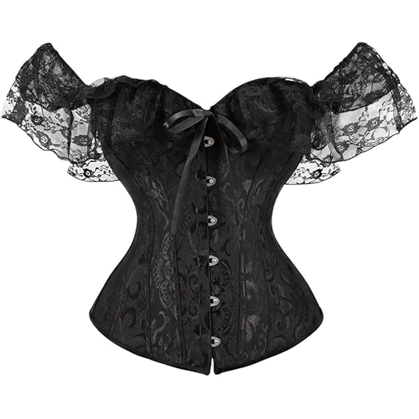 Amazon.com: SZIVYSHI Corset Tops for Women with Sleeves - Bustier